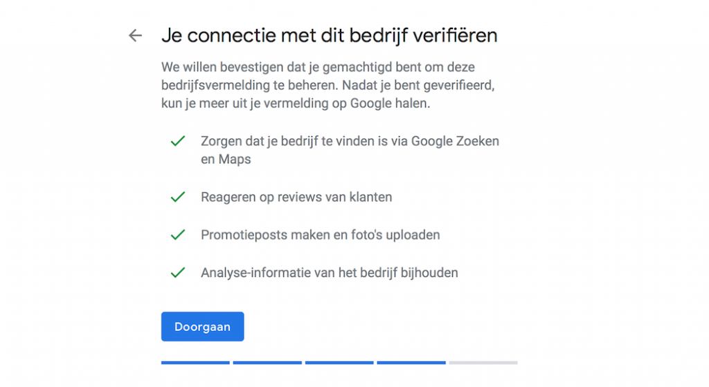Connectie Google Mijn Bedrijf