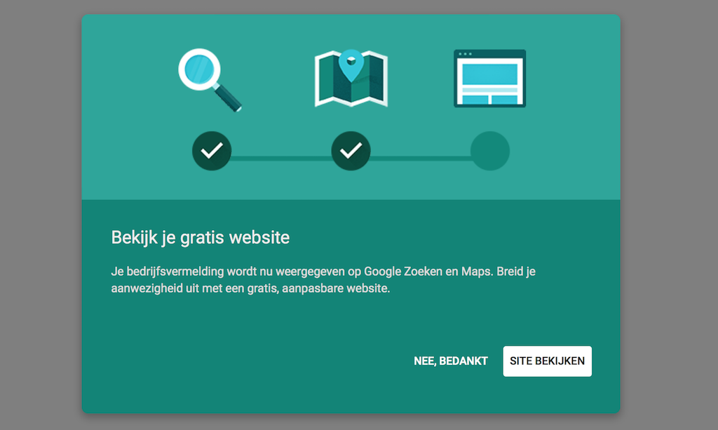 Google Mijn Bedrijf Website