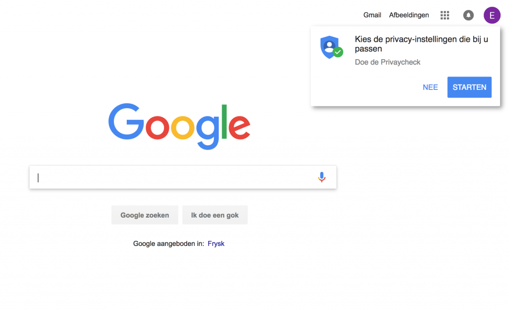 Welkom bij je Google-account