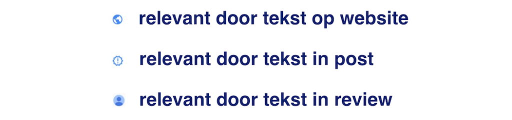 Bewijs van relevantie in Google lokale resultaten