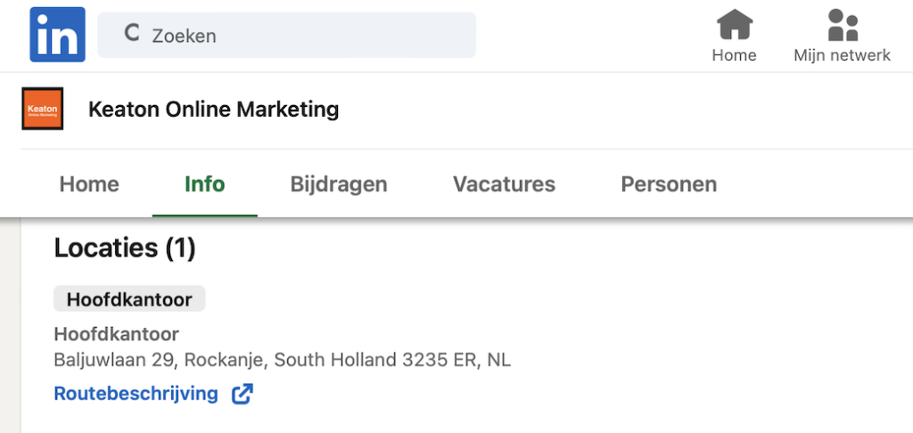 LinkedIn online meeverhuizen