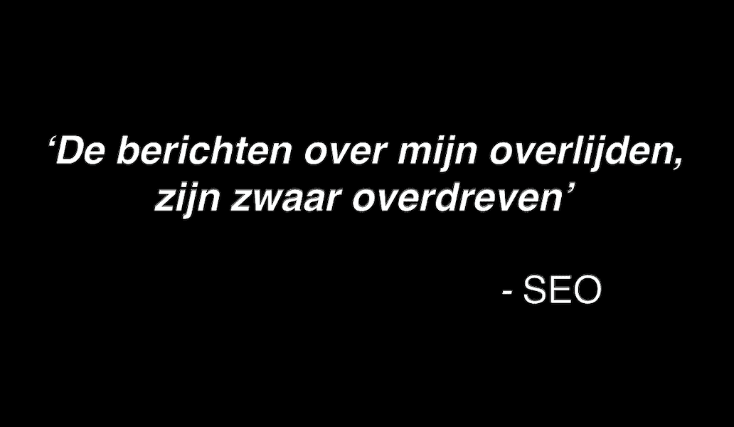 SEO is niet dood